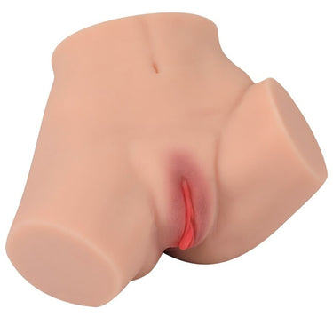 Masturbatore realistico doppia penetrazione XISE, multi-posizione e silicone TPE